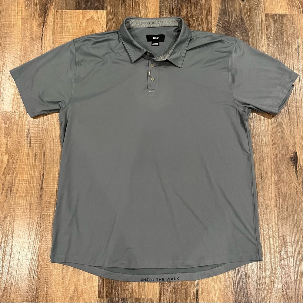 True Linkswear Men's Gray Polo Shirt